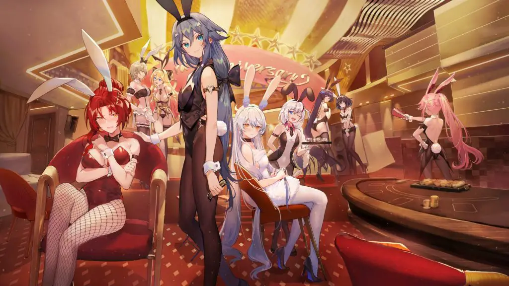 I personaggi di Honkai Impact 3rd nella loro mise da conigliette