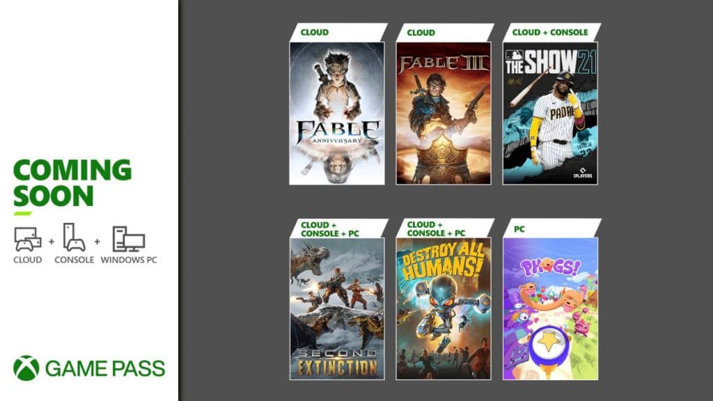 Xbox game pass april 2021