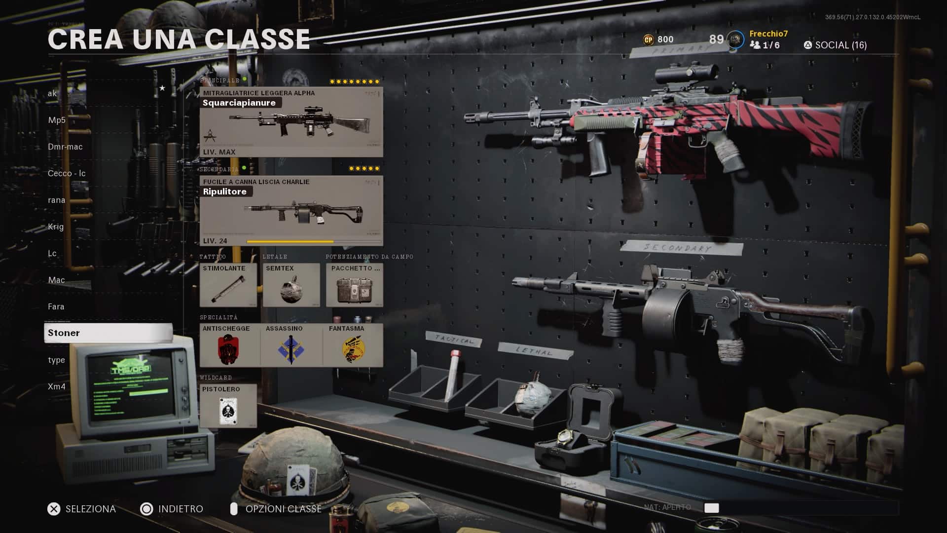 Setup classe Stoner 63 Call of Duty Black Ops Cold War multiplayer