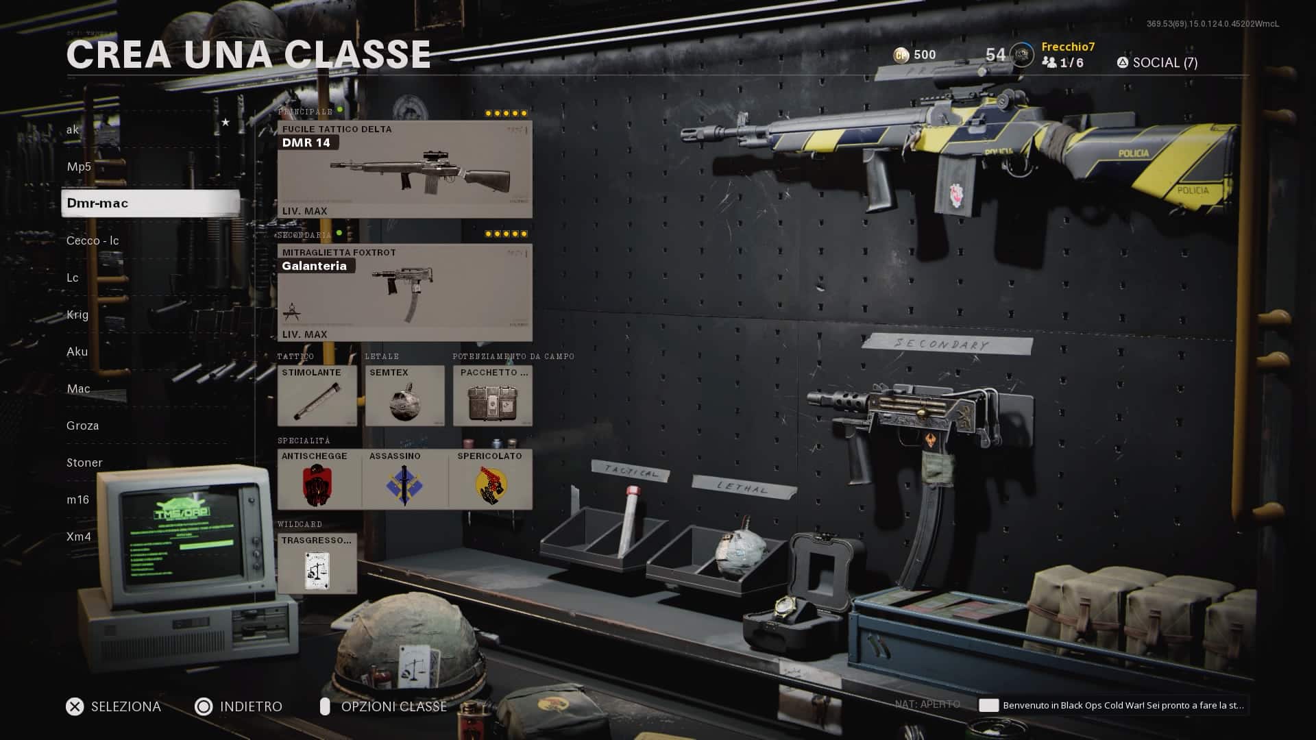 Setup Classe (Dmr14 - Mac10) Call of Duty: Black Ops Cold War
