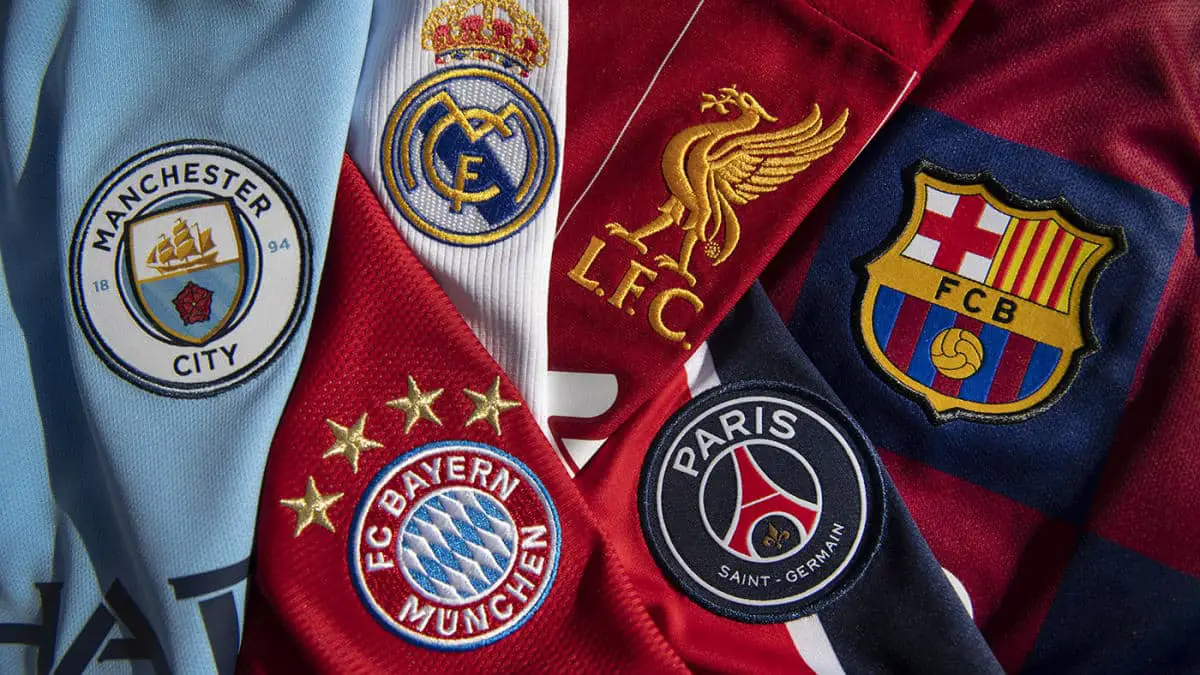 The Top European Football Club Badges