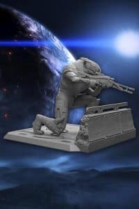 Mass Effect - Garrus statue 2