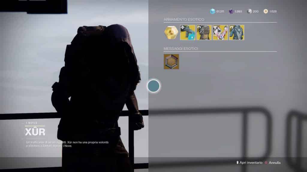 Destiny 2: guida alla location di Xur e alle esotiche della settimana (16-20 aprile)