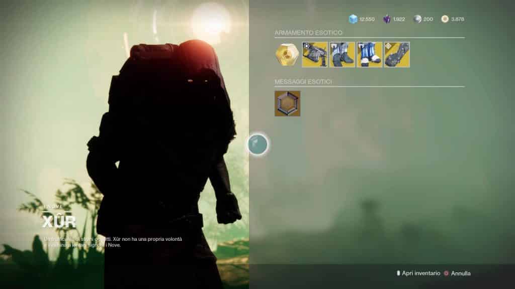 Destiny 2: guida alla location Xur e alle esotiche della settimana (2-6 aprile)