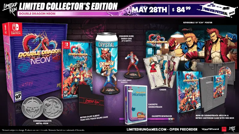 Limited Run annuncia due versioni limited di Double Dragon