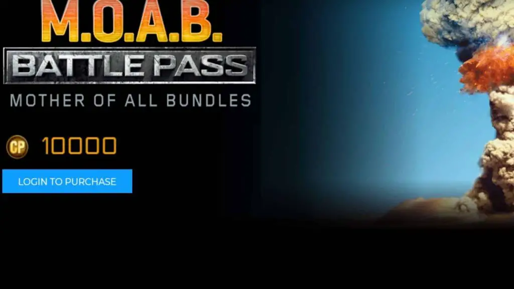 Possibile screenshot del MOAB BattlePass per Warzone