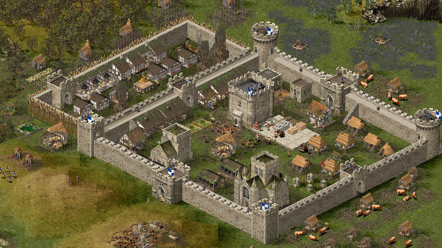 Una scena del primo stronghold, immagine storica della serie
