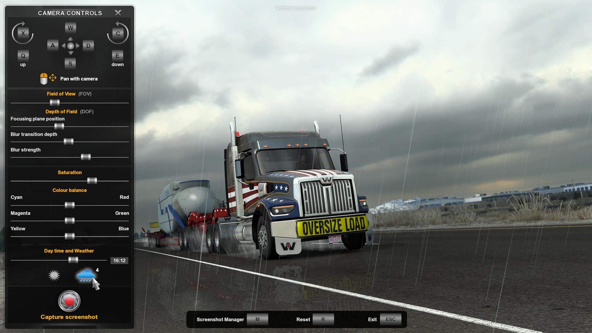 american truck simulator modalita foto