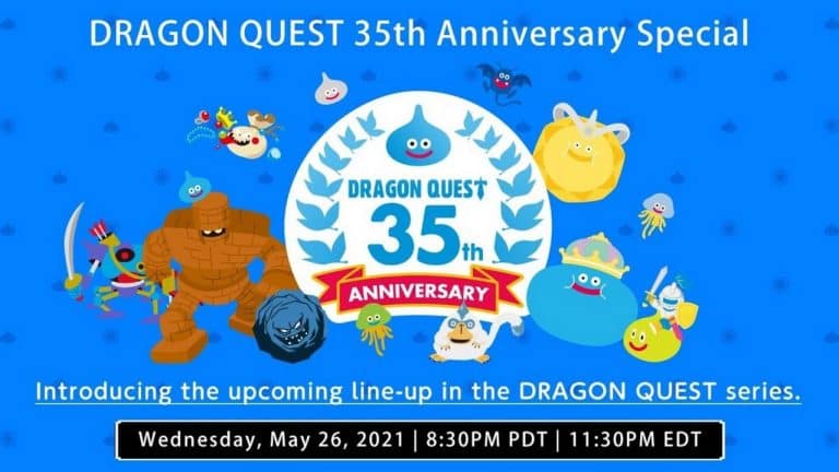 Dragon quest festeggia 35 anni con una livestream