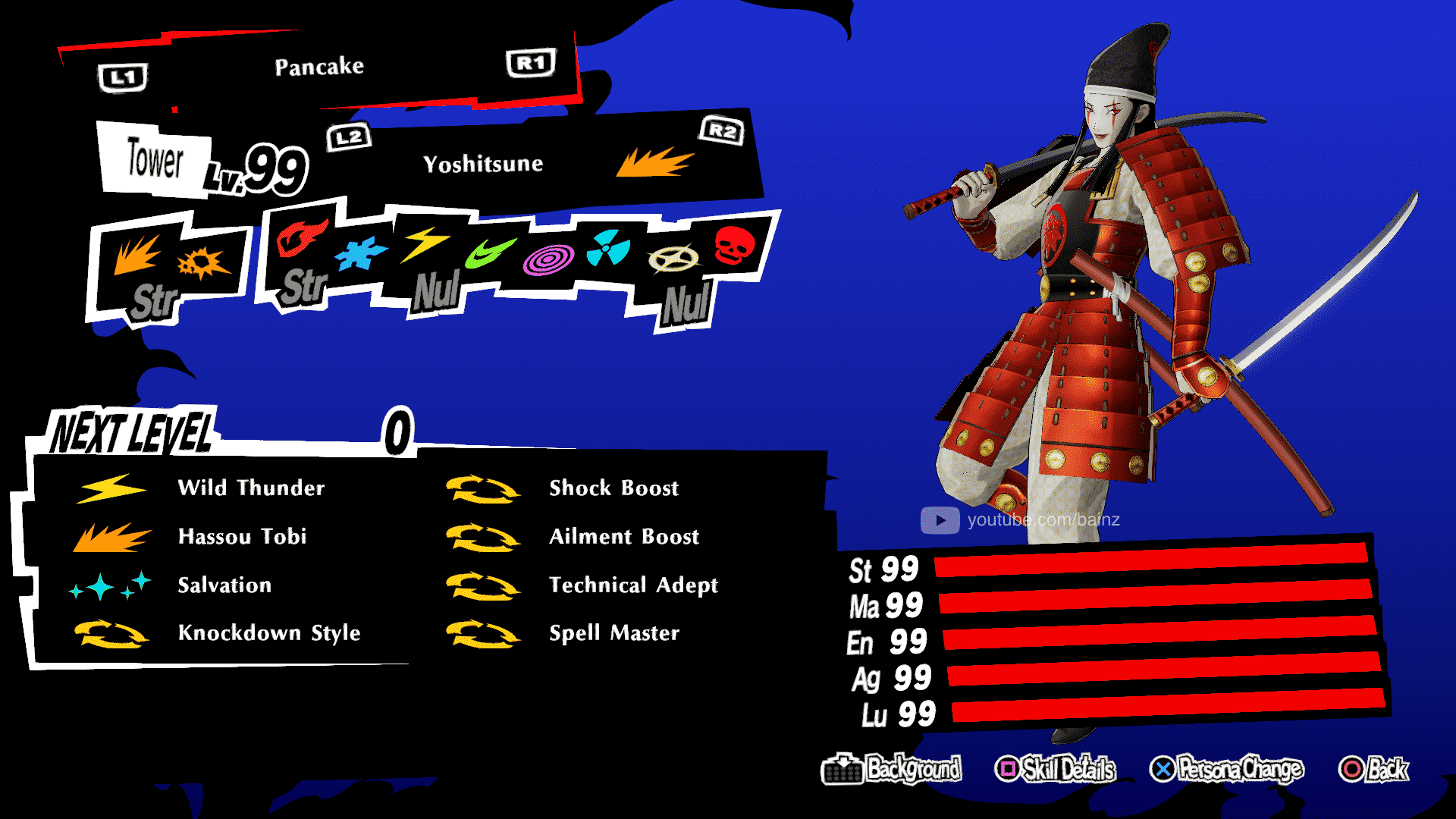 persona 5 striker max stat persona