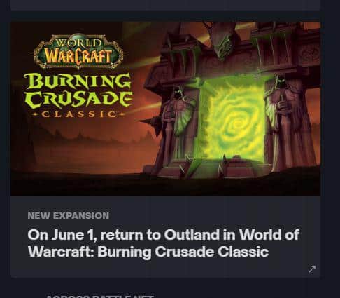 World of Warcraft Classic espansione leak