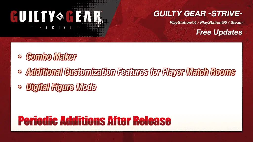Guilty Gear Strive free update