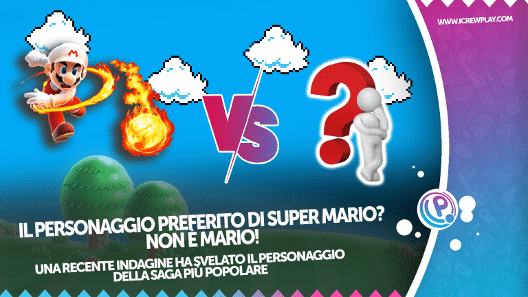 Il pg di super mario preferito dall'utenza non è mario