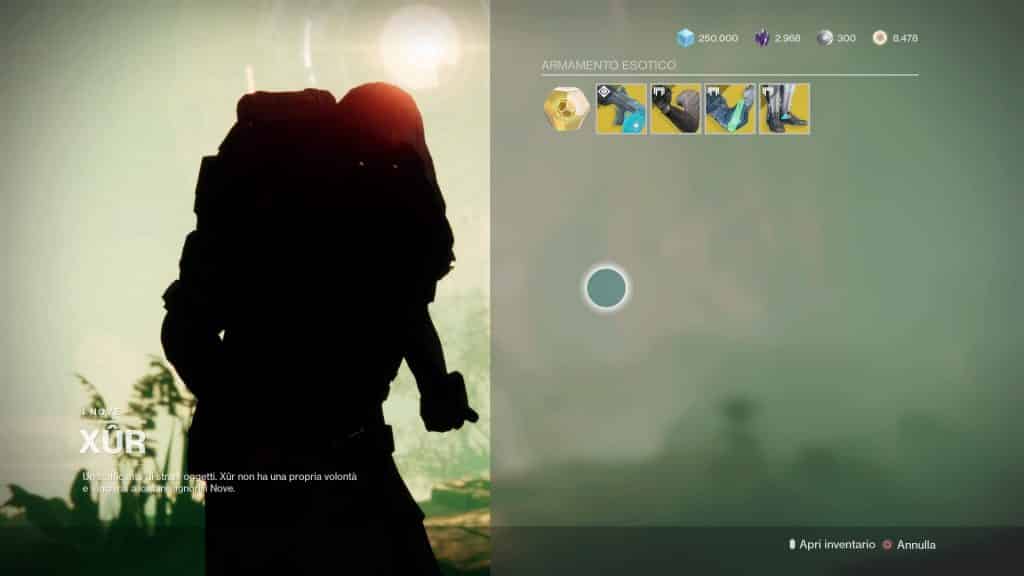 Destiny 2: guida alla location di Xur e alle esotiche della settimana (18-22 giugno)