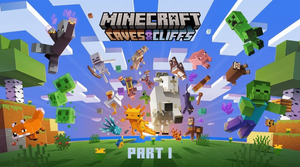 Minecraft arriva oggi l'ultimo aggiornamento caves and cliffs parte 1