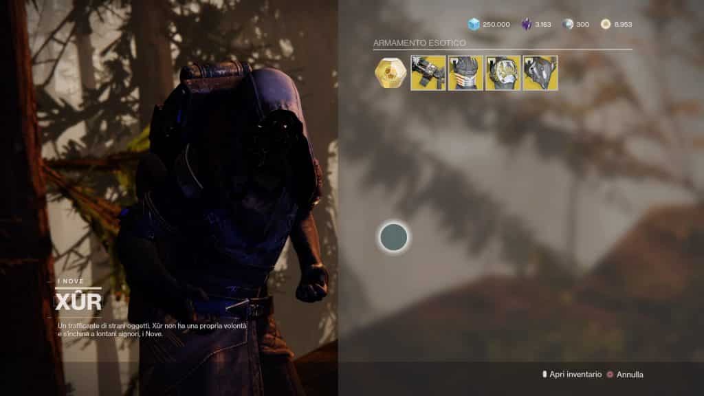 Destiny 2: guida alla location di Xur e alle esotiche della settimana (25-29 giugno)