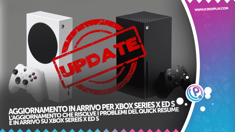 L'aggiornamento su xbox series x ed s per il quick resume
