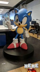 Sonic the hedgehog office