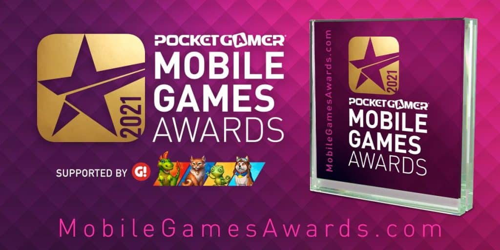Pocket gamer mobile games awards 2021 artwork