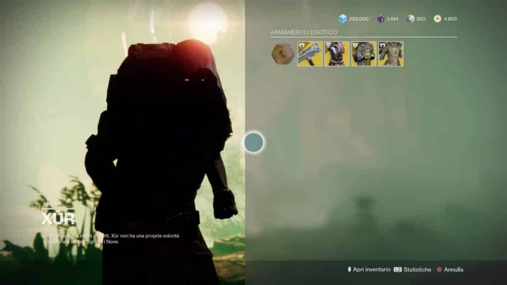 Destiny 2: guida alla location di Xur e alle esotiche della settimana (9-13 luglio)
