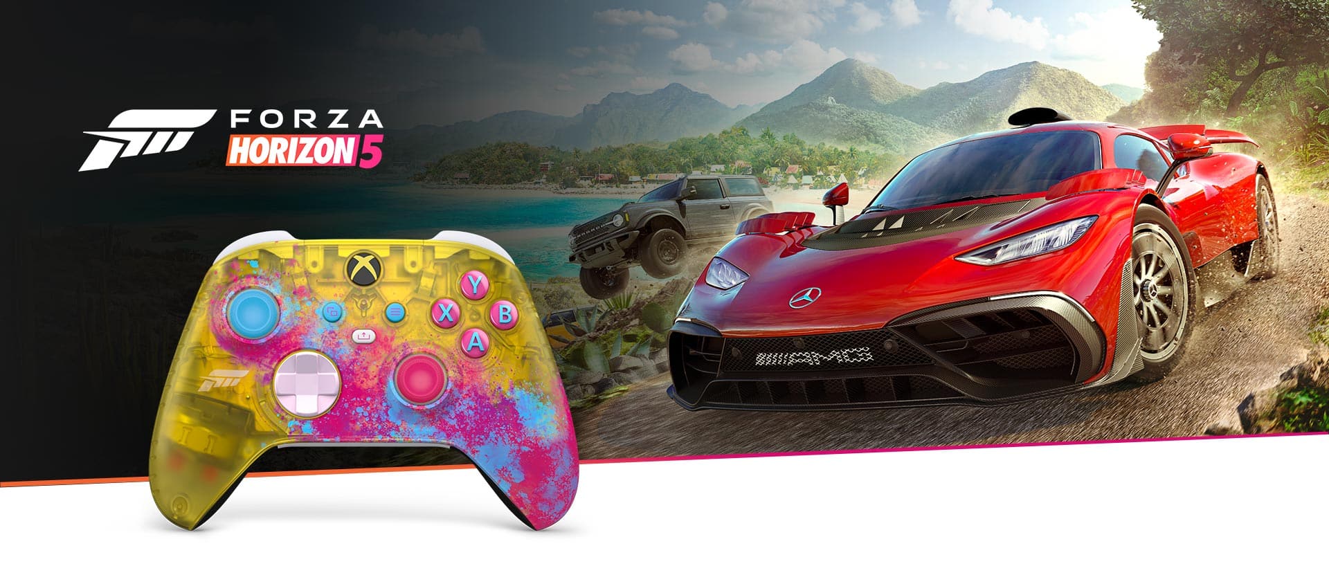 Forza Horizon 5, svelata la copertina e il controller a tema