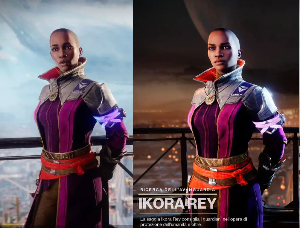 Destiny 2 Ikora Rey cambiata