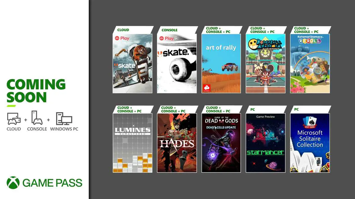 Xbox Game Pass Agosto 2021