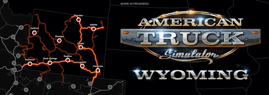 mappa wyoming american truck simulator