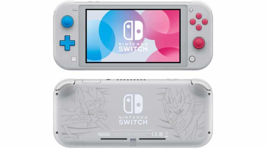 nintendo switch lite zacian e zamazenta edition