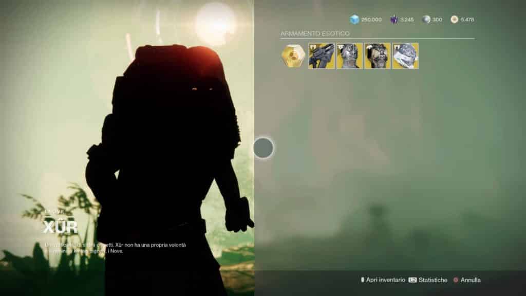 Destiny 2: guida alla location di Xur e alle esotiche della settimana (6-10 agosto) 1