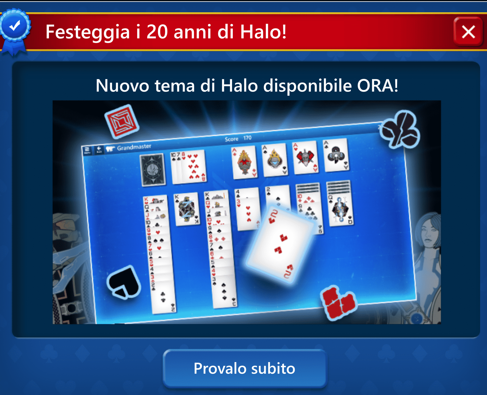 Microsoft Solitaire Collection ora disponibile il tema dedicato a Halo 4