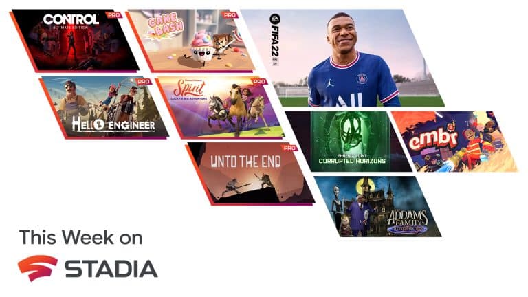 Google stadia pro, control tra i giochi gratis di ottobre 2021