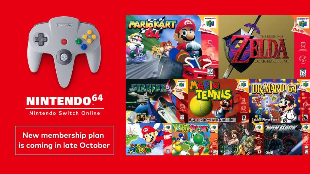 Nintendo switch online nintendo 64