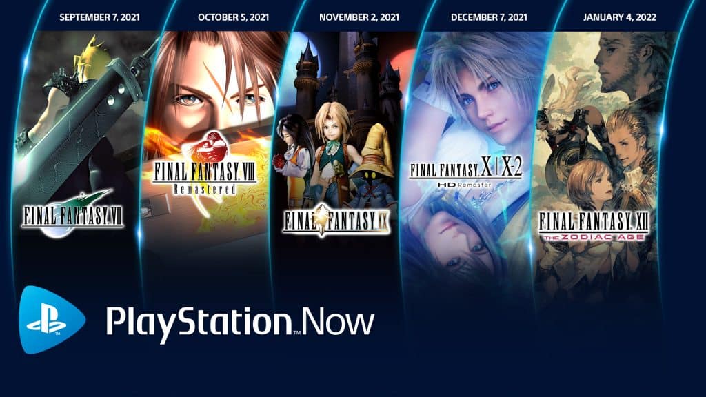 Playstation now final fantasy