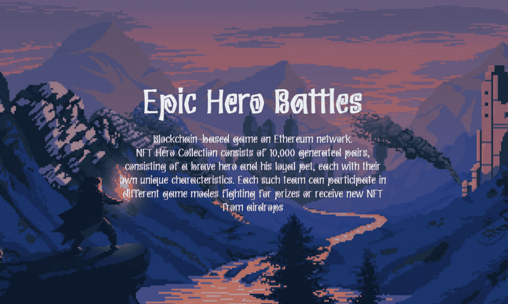 Epic hero battles nft