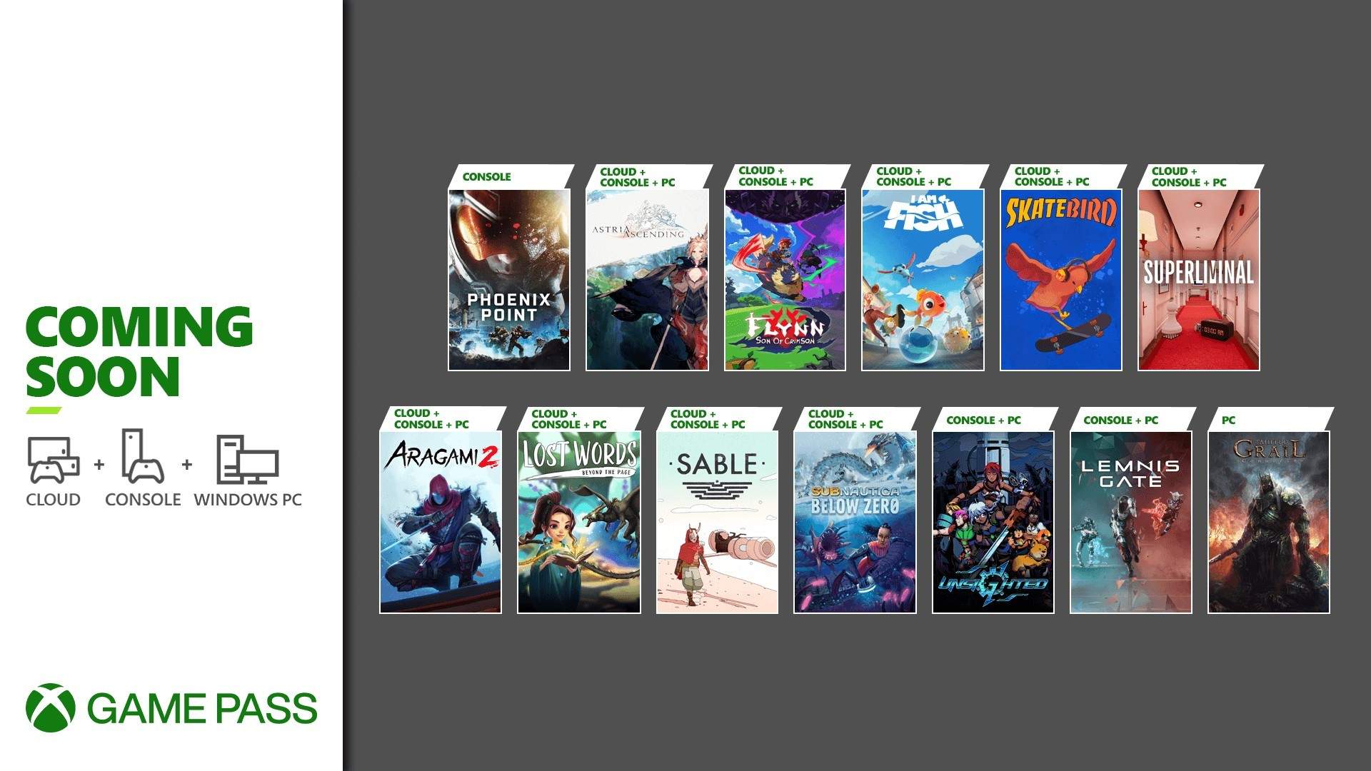 Xbox Game Pass Settembre 2021