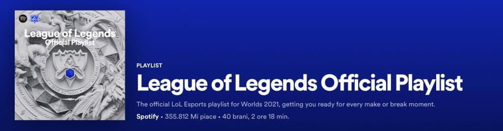League of Legends official playlist
