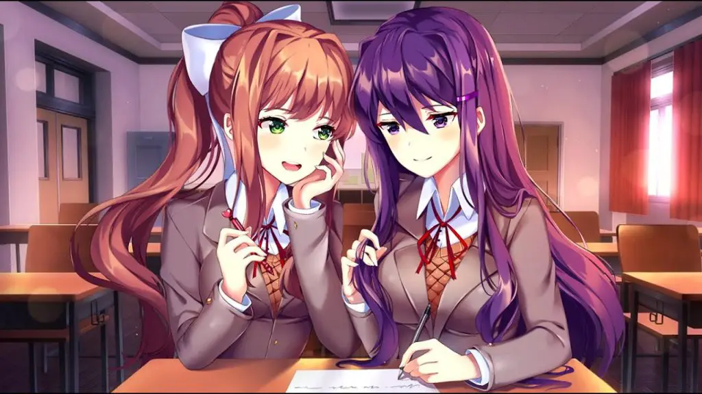 doki doki literature club plus yuri monika