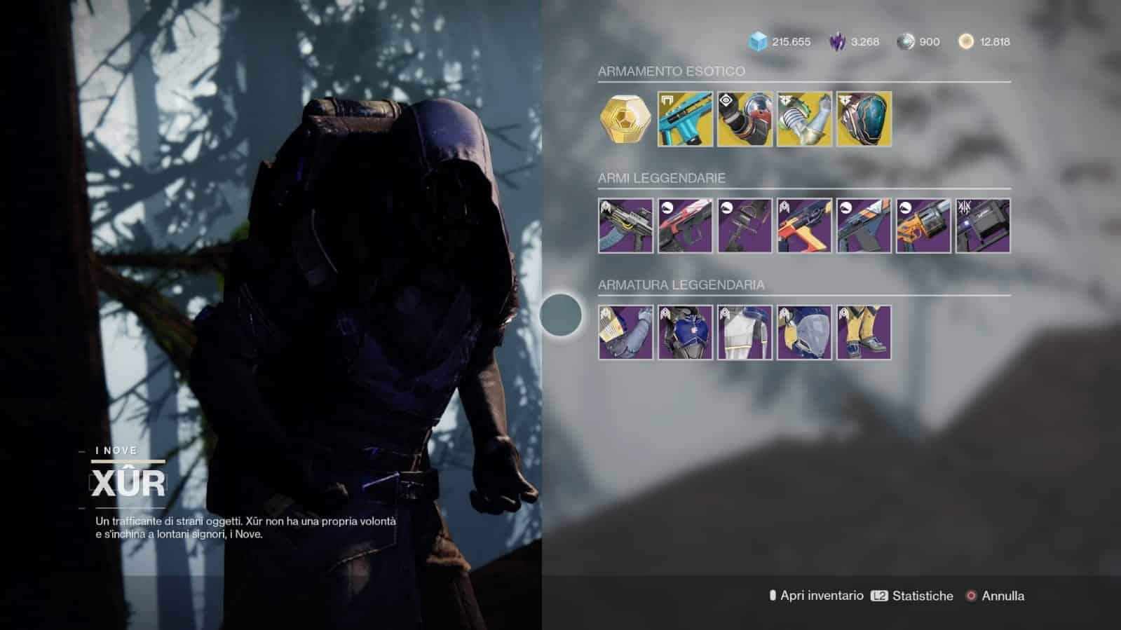 Destiny 2: guida alla location di Xur e alle esotiche della settimana (24-28 settembre)