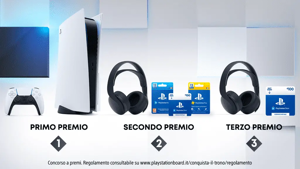 Conquista il trono premi fase due PlayStation