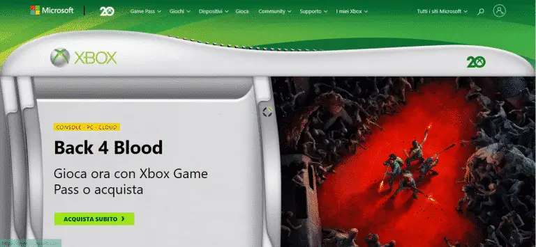 Sito Xbox ufficiale