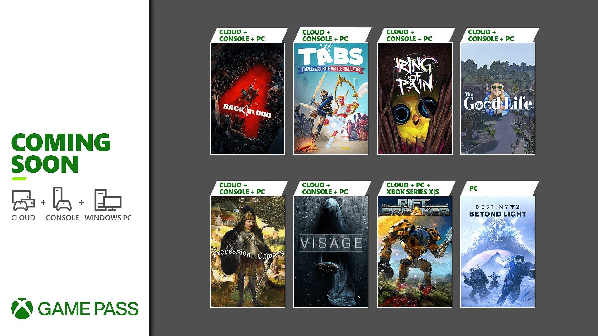 Xbox Game Pass Ottobre 2021