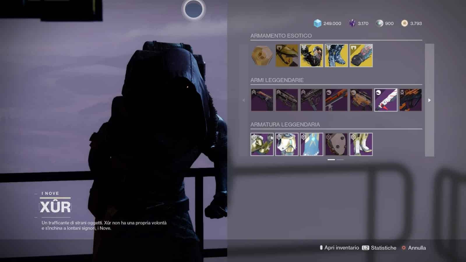 Destiny 2: guida alla location di Xur e alle esotiche della settimana (29 ottobre-2 novembre)