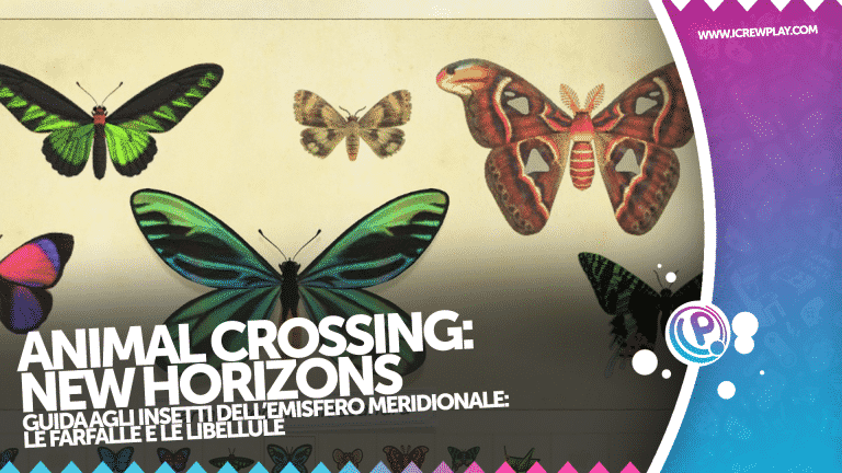 Animal crossing new horizons: guida a farfalle e libellule (emisfero meridionale)