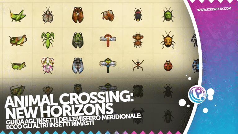 Animal crossing new horizons: gli altri insetti (emisfero meridionale)