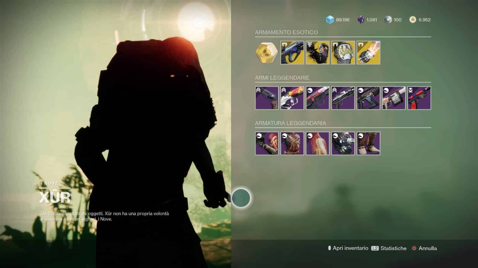 Destiny 2: guida alla location di Xur e alle esotiche della settimana (1-5 ottobre)