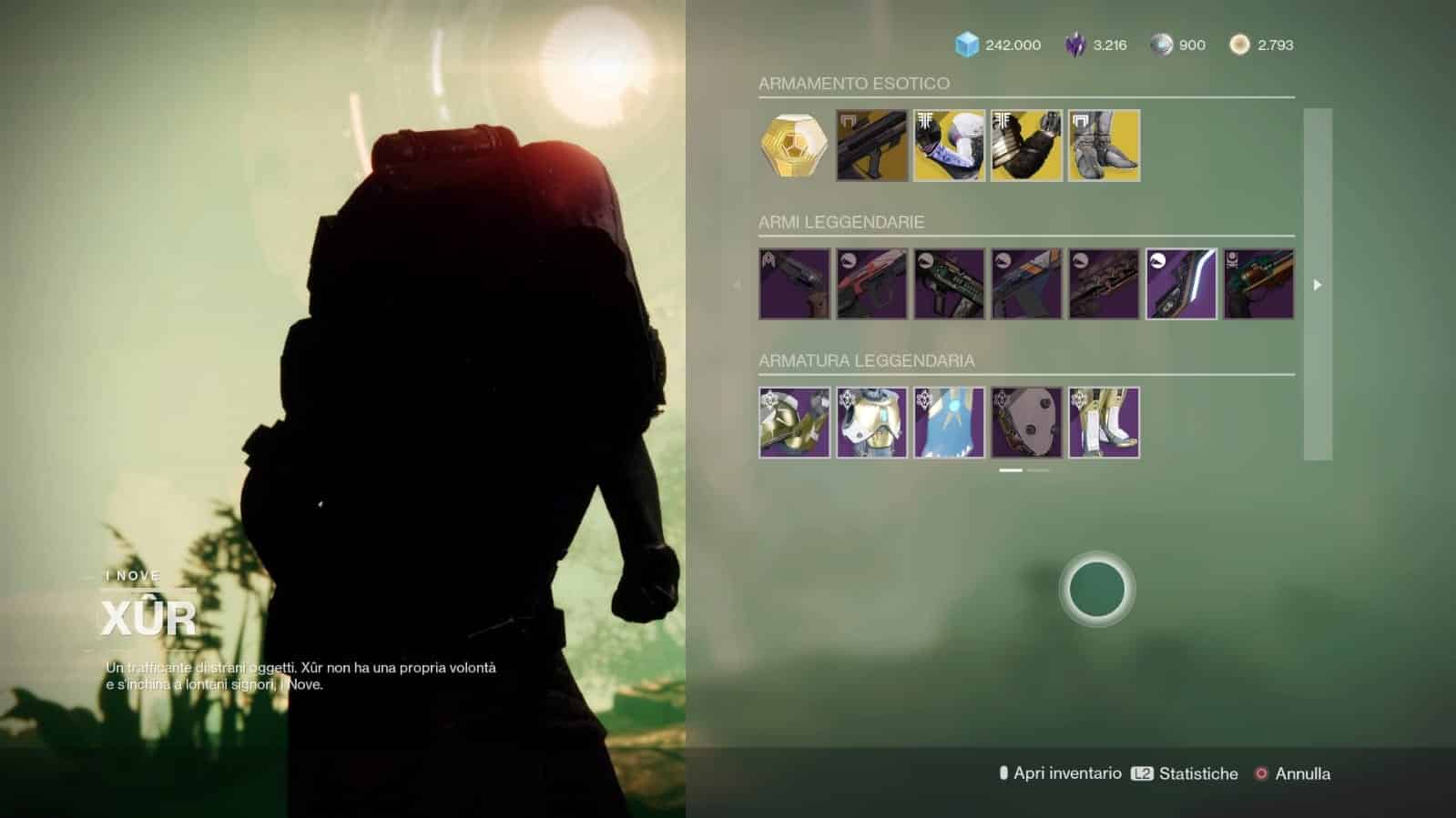 Destiny 2: guida alla location di Xur e alle esotiche della settimana (22-26 ottobre) 1