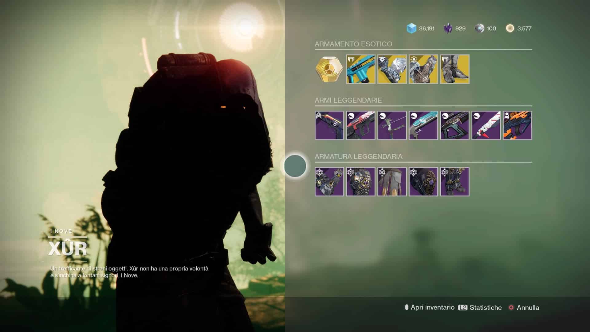 Destiny 2: guida alla location di Xur e alle esotiche della settimana (26-30 novembre)