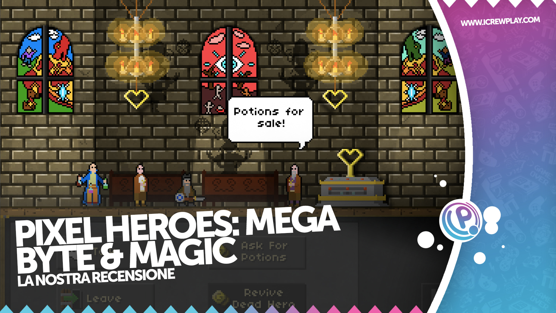 Pixel Heroes: Mega Byte & Magic, un gioco di ruolo vecchio stile