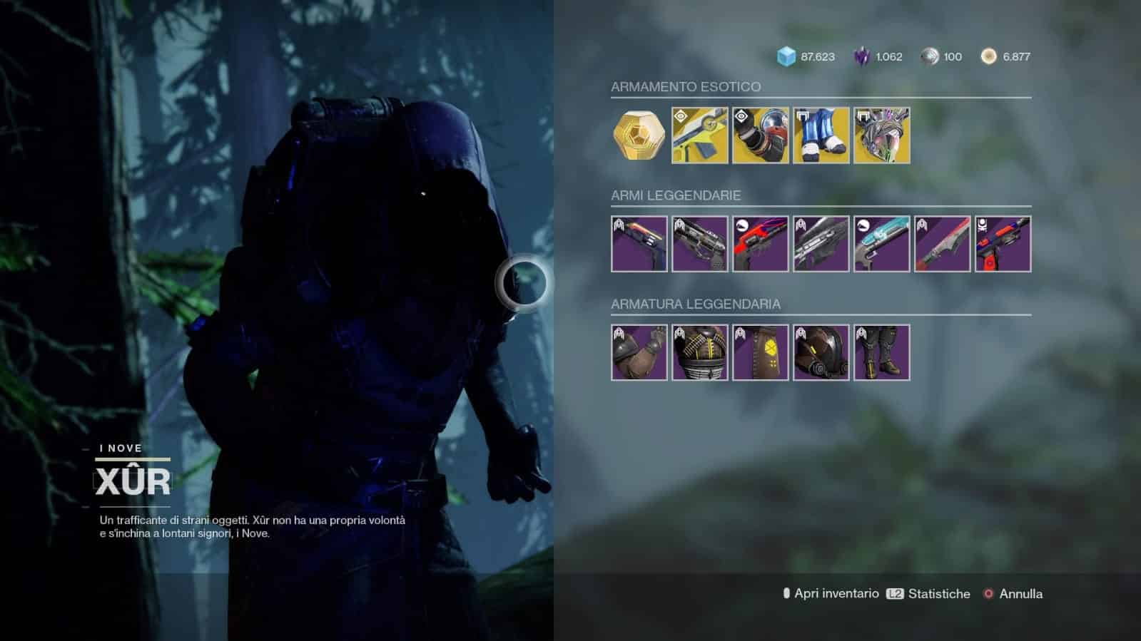 Destiny 2: guida alla location di Xur e alle esotiche della settimana (5-9 novembre)